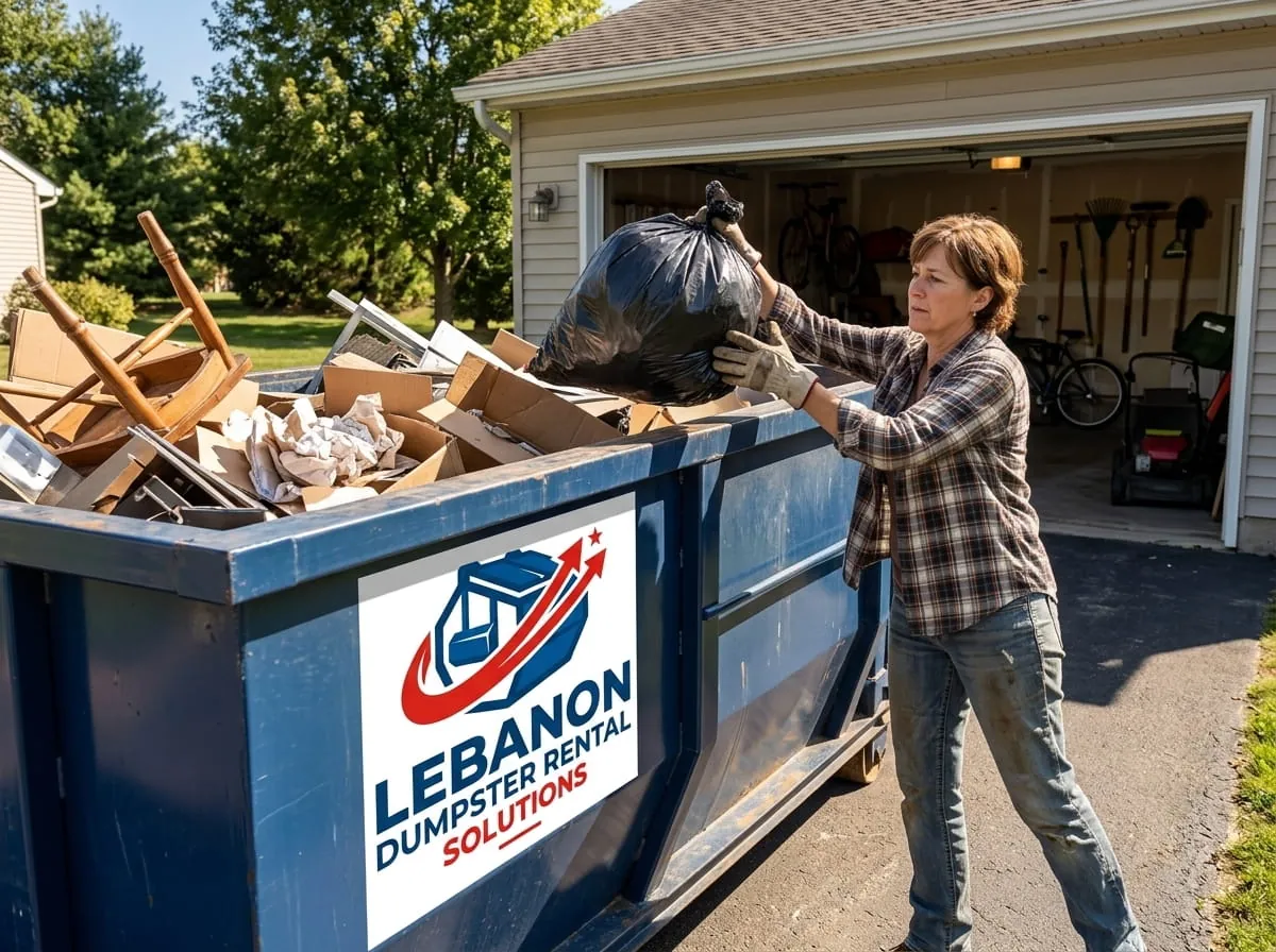 15 yard dumpster used for a renovation in Lebanon, TN